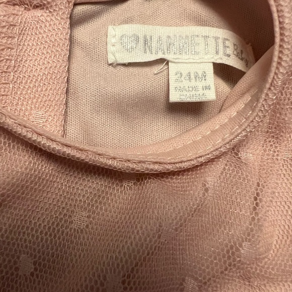 Nannette NWT baby girl 24month rose pink dress and bloomer set fancy dress - Picture 4 of 5